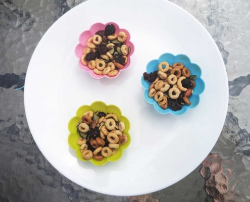 trail mix in individual containers