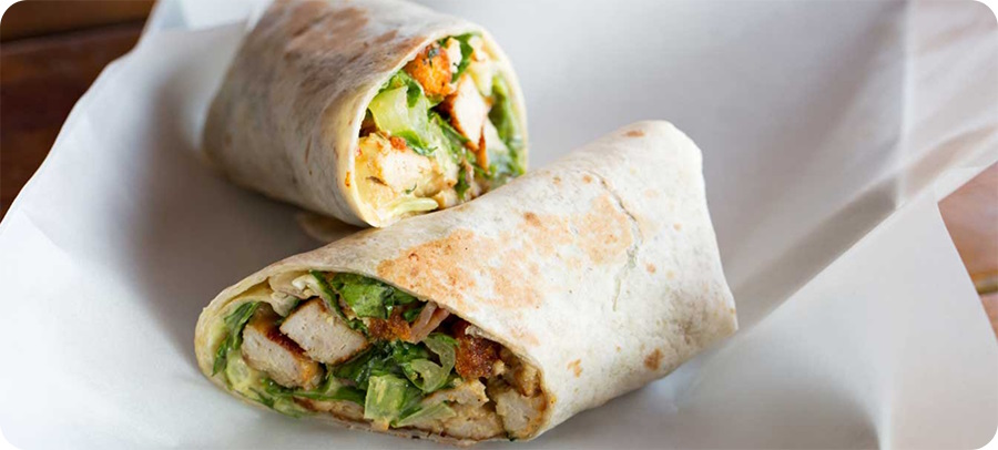 chicken-ceasar-wrap-featured chicken caesar wrap